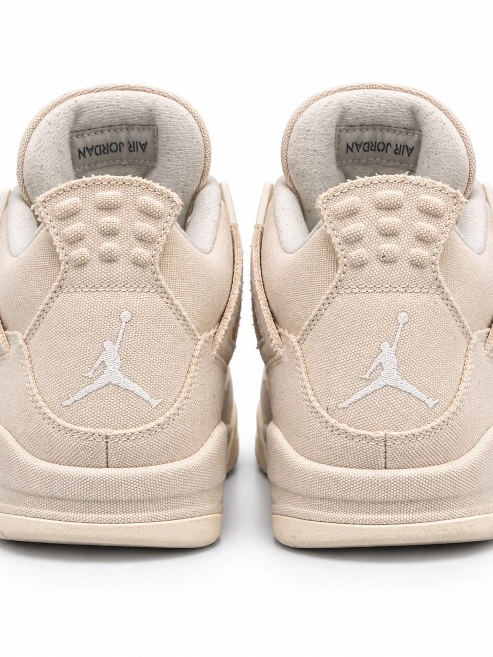 Nike Men’s Air Jordan 4 Canvas Sneakers - Beige